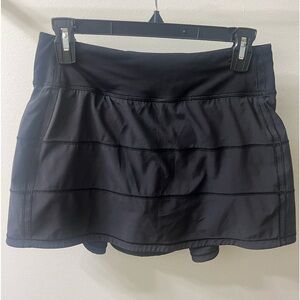Lululemon Black Mini Athletic Skirt Size 6 (no tag inside)